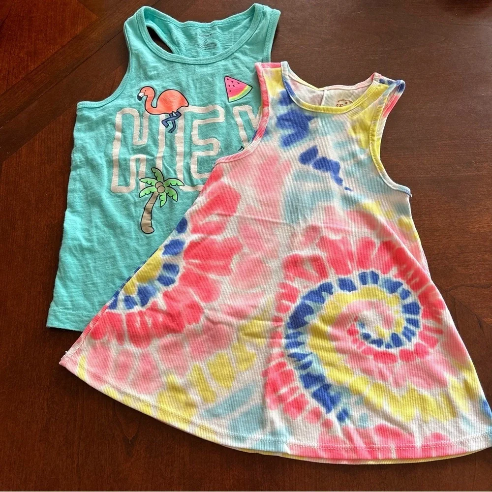 Carter’s | Colorful Kids Sleeveless Tops Set